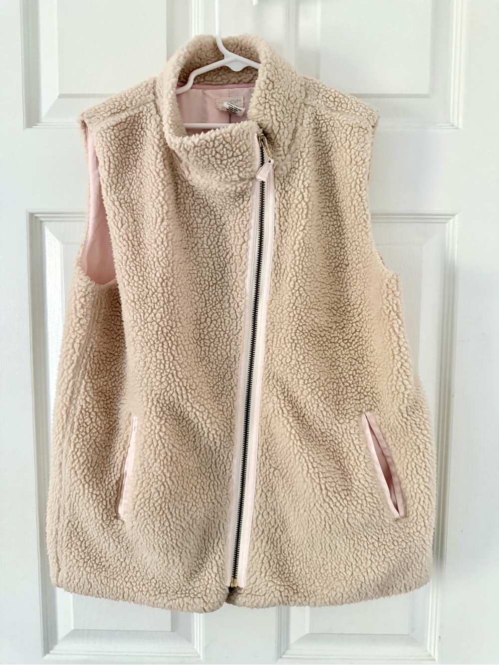 J. Crew Cream Sherpa Vest (Crew Cuts)